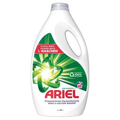 Obrázek Ariel Washing Liquid, 60 Washes, Brilliant Clean Universal+