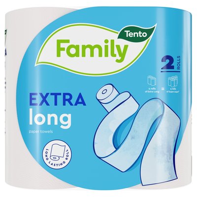 Obrázek Tento Family Extra Long papírové utěrky 2 vrstvy 2 role