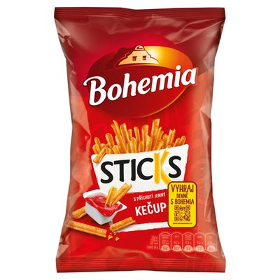 Obrázek Bohemia Sticks s příchutí jemný kečup 120g