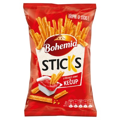 Obrázek Bohemia Sticks s příchutí jemný kečup 120g
