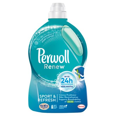 Obrázek Perwoll Renew speciální prací gel Sport & Refresh 54 praní, 2970ml