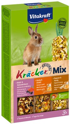 Obrázek Kräcker králík Mix lesní plody-med-popkorn 3ks