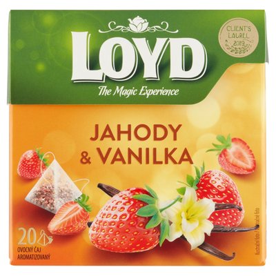 Obrázek Loyd Ovocný čaj aromatizovaný jahody & vanilka 20 x 2g (40g)