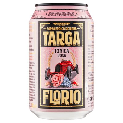 Obrázek Targa Florio Tonica Rosa sycený nealkoholický nápoj 330ml