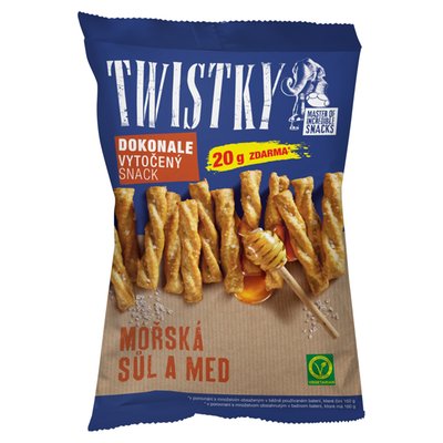 Obrázek Twistky Mořská sůl a med 180g