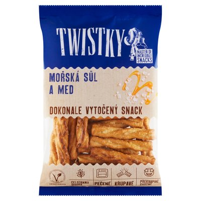 Obrázek Twistky Snack s medem a jedlou mořskou solí 160g