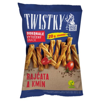 Obrázek Twistky Rajčata a kmín 180g