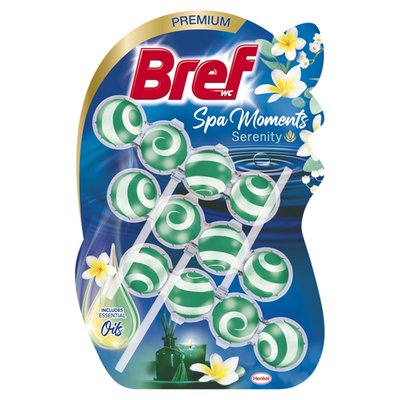 Obrázek Bref Spa Moments Serenity tuhý WC blok 3 x 50g