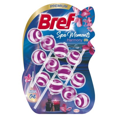 Obrázek Bref Spa Moments Harmony tuhý WC blok 3 x 50g