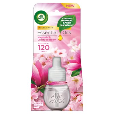Obrázek Air Wick Essential Oils Tekutá náplň do elektrického přístroje magnolie a květy třešní 19ml