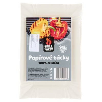 Obrázek GRILL Party Papírové tácky 24 ks