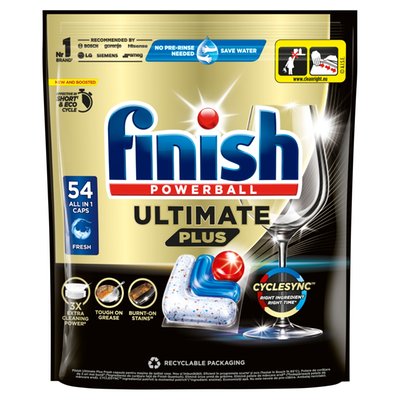 Obrázek Finish Ultimate Plus kapsle do myčky nádobí Fresh 54 ks