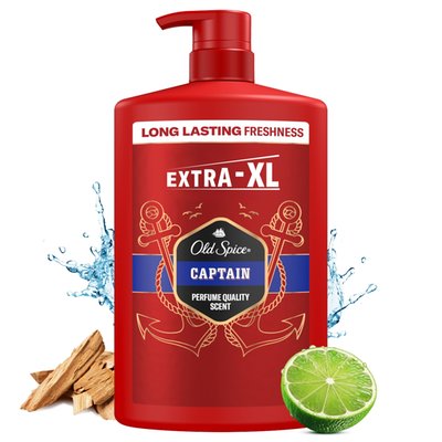 Obrázek Old Spice Captain 3 V 1 Přípravek Na Mytí, Sprchový Gel A Šampon Pro Muže, 1000ml