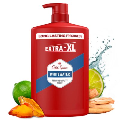Obrázek Old Spice Whitewater 3 V 1 Přípravek Na Mytí, Sprchový Gel A Šampon Pro Muže, 1000ml