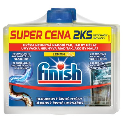 Obrázek Finish čistič myčky - Lemon DUO 250ml