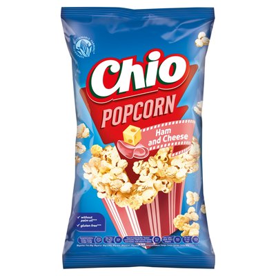 Obrázek Chio Kukuřičný popcorn s příchutí šunky a sýra 75g