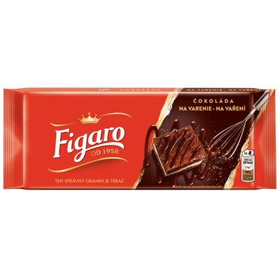 Obrázek Figaro na vaření, čokoládová tabulka hořká na vaření 90 g