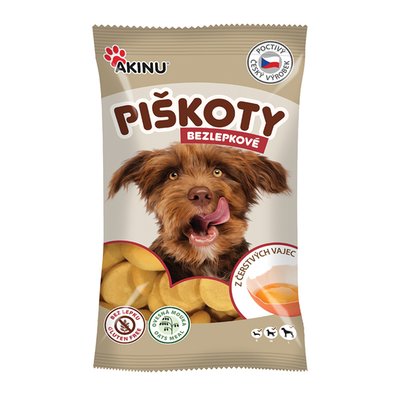 Obrázek Akinu Bezlepkové piškoty pro psy 120g