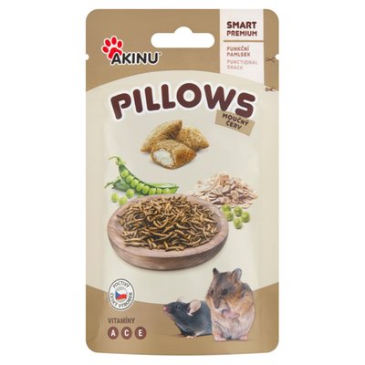 Obrázek Akinu Pillows polštářky s moučným červem pro hlodavce 40 g
