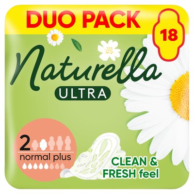 Obrázek Naturella Ultra, Velikost 2 Normal Plus, Vložky S Křidélky, 18