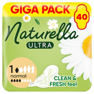 Obrázek Naturella Ultra, Velikost 1 Normal, Vložky S Křidélky, 40