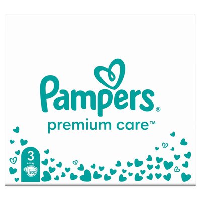 Obrázek Pampers Premium Care Size 3, Nappy x200, 6kg-10kg