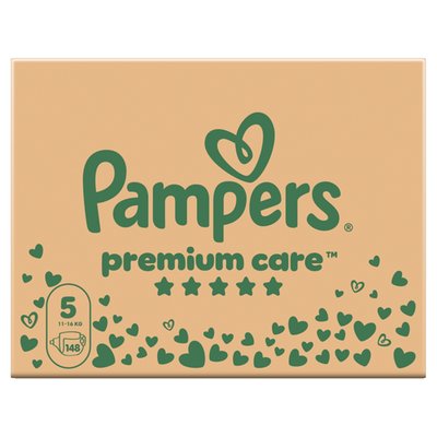 Obrázek Pampers Premium Care Velikost 5, 148 Dětské Plenky, 11kg-16kg