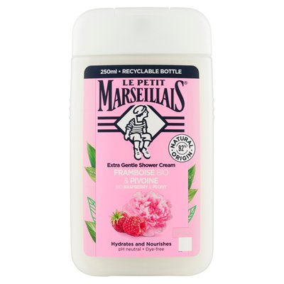 Obrázek Le Petit Marseillais Krémový sprchový gel bio malina & pivoňka 250ml