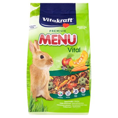 Obrázek Vitakraft Premium menu vital krmivo pro zakrslé králíky 1kg