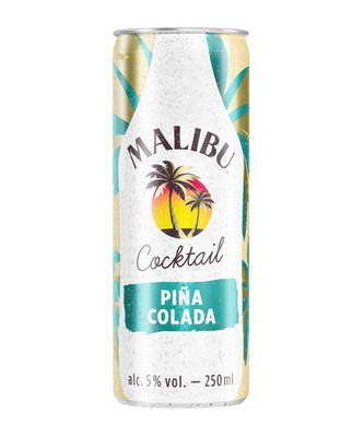 Obrázek Malibu Míchaný ostatní alkoholický nápoj s rumem s příchutí Piña Colada 250ml