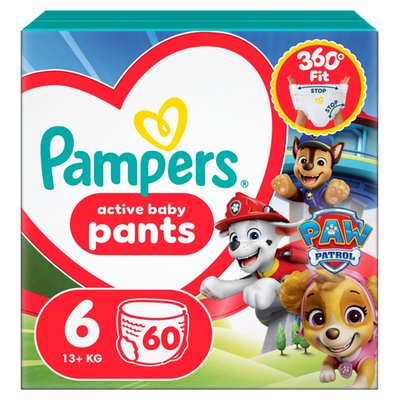 Obrázek Pampers Active Baby Plenkové Kalhotky Edice Tlapková Patrola, Velikost,  Plenek
