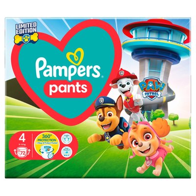 Obrázek Plenkové Kalhotky Pampers Baby-Dry Edice Tlaková Patrola Velikost 4, 72 Kusů, 9kg-15kg