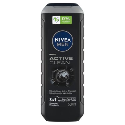 Obrázek Nivea Men Active Clean 3 v 1 Sprchový gel 500ml