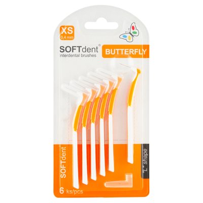 Obrázek SOFTdent Butterfly mezizubní kartáčky 6 ks 0,4 mm