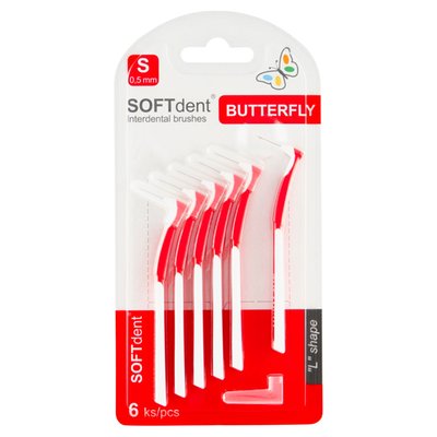 Obrázek SOFTdent Butterfly mezizubní kartáčky 6 ks 0,5 mm