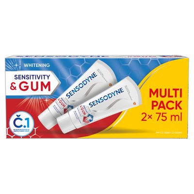 Obrázek Sensodyne Sensitivity & Gum zubní pasta s fluoridem 2 x 75ml