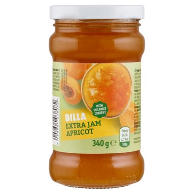 Obrázek BILLA Extra meruňkový džem speciální 340g