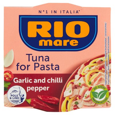 Obrázek Rio Mare Tuna for Pasta s česnekem a chilli 160g