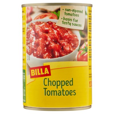 Obrázek BILLA Loupaná krájená rajčata v rajčatové šťávě 400g