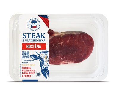 Obrázek Hovězí steak z roštěné, 300g SKIN býk