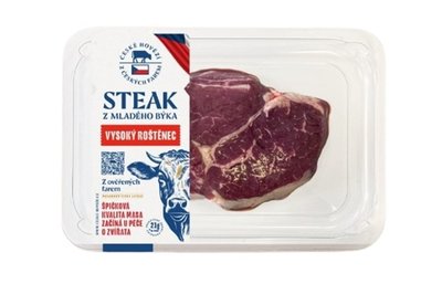 Obrázek Hovězí steak vysoký roštěnec, 300g SKIN býk