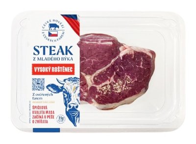 Obrázek Hovězí steak vysoký roštěnec, 300g SKIN býk