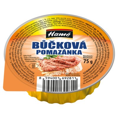 Obrázek Hamé Bůčková pomazánka 75g