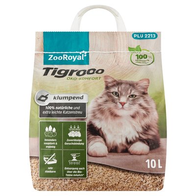 Obrázek ZooRoyal Tigroo Öko-komfort hrudkující stelivo pro kočky 10l