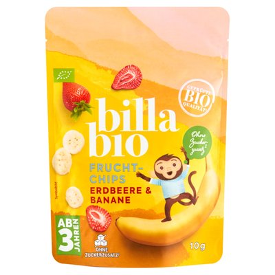 Obrázek BILLA BIO Jahodové a banánové lupínky 10g