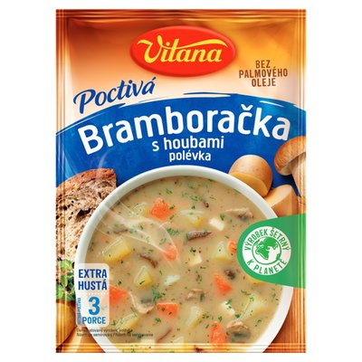 Obrázek Vitana Poctivá bramboračka s houbami polévka 96g