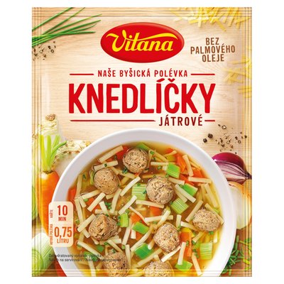 Obrázek Vitana Naše Byšická polévka Knedlíčky játrové 56g