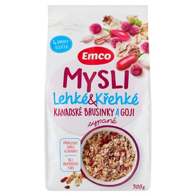 Obrázek Emco Mysli lehké & křehké kanadské brusinky a goji sypané 500g