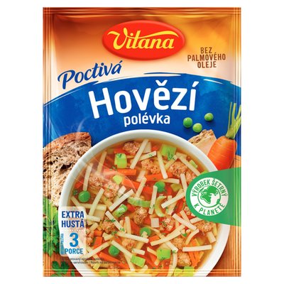 Obrázek Vitana Poctivá hovězí polévka 78g