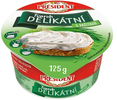Obrázek Président Delikátní tvaroh s pažitkou 125g